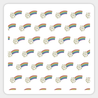 Pastel rainbow star burst Sticker